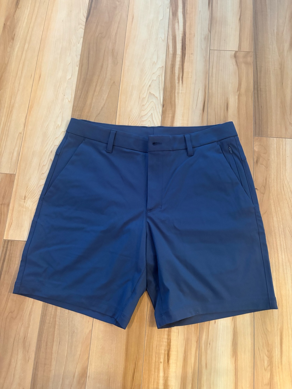 CRZ YOGA Men's Navy Flat Front Performance Shorts